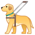 guide dog on platform Google
