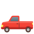 pickup truck on platform Google
