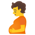 pregnant person on platform Google