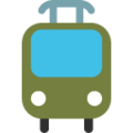 tram on platform Google