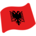 flag: Albania on platform Google