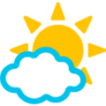 sun behind small cloud on platform Google