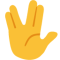 vulcan salute on platform Google