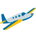 small airplane on platform Google