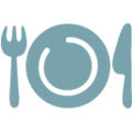 knife fork plate on platform Google