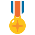 medal on platform Google