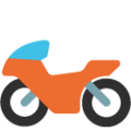 racing motorcycle on platform Google