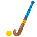 field hockey stick and ball on platform Google