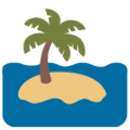 desert island on platform Google