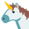unicorn face on platform Google