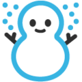 snowman on platform Google