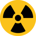 radioactive sign on platform Google