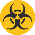 biohazard sign on platform Google