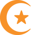 star and crescent on platform Google