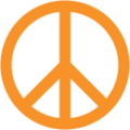 peace symbol on platform Google