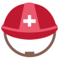 rescue worker’s helmet on platform Google