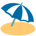 umbrella on ground on platform Google