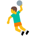 person playing handball on platform Google