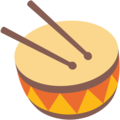 drum with drumsticks on platform Google