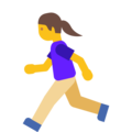 woman running on platform Google