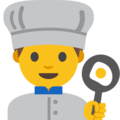 man cook on platform Google