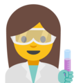 woman scientist on platform Google