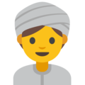 woman wearing turban on platform Google