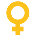 female sign on platform Google