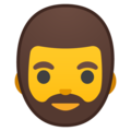 person: beard on platform Google