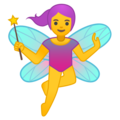 woman fairy on platform Google