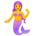 mermaid on platform Google