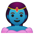 woman genie on platform Google