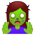 woman zombie on platform Google
