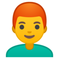 man: red hair on platform Google