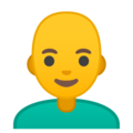 man: bald on platform Google