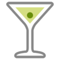 cocktail glass on platform HTC