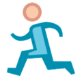 person running on platform HTC