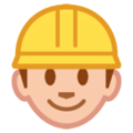construction worker on platform HTC