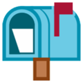 open mailbox with raised flag on platform HTC