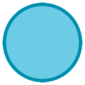 blue circle on platform HTC