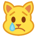 crying cat on platform HTC