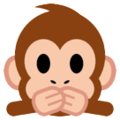 speak-no-evil monkey on platform HTC