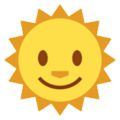 sun with face on platform HTC