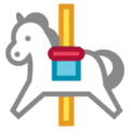 carousel horse on platform HTC