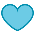 blue heart on platform HTC