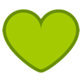green heart on platform HTC