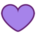 purple heart on platform HTC