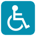 wheelchair symbol on platform HTC