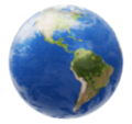globe showing Americas on platform HuaWei