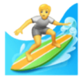 person surfing on platform HuaWei